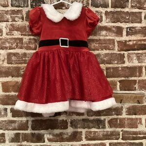Festive Red Santa Dress Costume for Kids